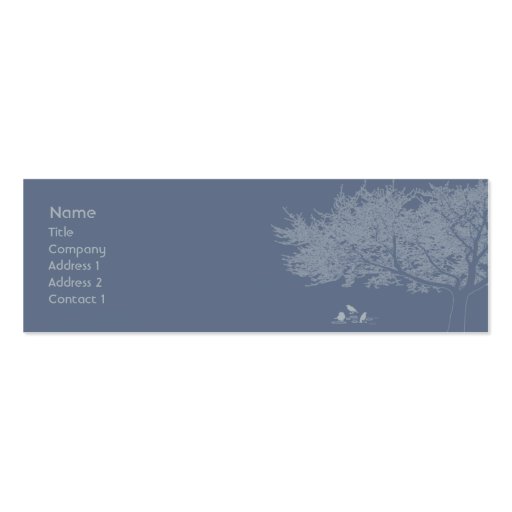 Blue Birds - Skinny Business Card