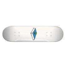 Blue Book Worm Skateboard Deck