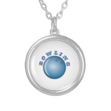 Blue Bowling Ball Pendants