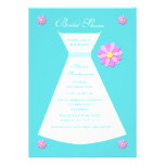 Blue Bridal Shower Invitation, Bridal Gown