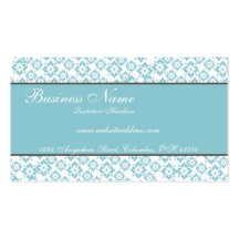 Blue & Brown Decorative Chic Business Cards