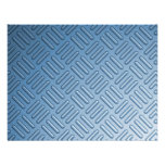 Blue Bumped Metal Textured Personalized Invitation