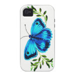 Blue Butterfly iPhone 4/4S Case