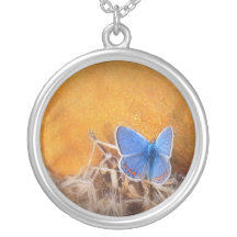 Blue Butterfly Custom Necklace