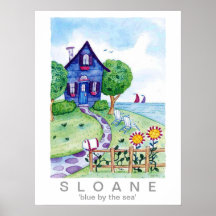blue by the sea poster