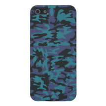 Blue camo pattern cases for iPhone 5