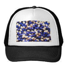 Blue caps trucker hat