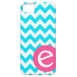Blue chevron monogram iPhone case cover iPhone 5 Case