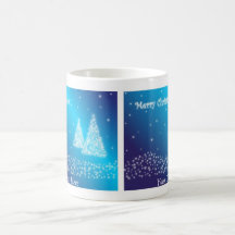 Blue Christmas Mug