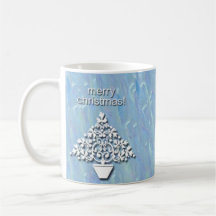 Blue Christmas Mug