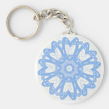 Blue Circle Keychain