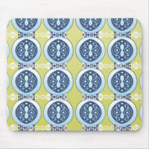 blue circle Mousepad