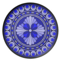 Blue circle plate