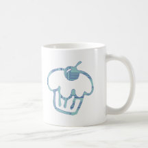 Blue Cupcake Coffee Mug