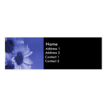 Blue Daisies Business Card Template