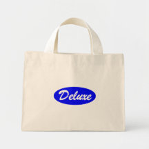 Blue Deluxe Tote Bags