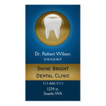 blue Dental businesscards with appointment card Business Card
