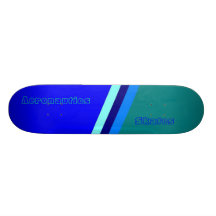 Blue Design, Aeronautics, Skates Custom Skate Board