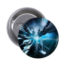 Blue Design Collection Pinback Button