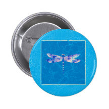 Blue Dragonfly Buttons