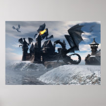 Blue Dragons Poster By Michelle Wilder
