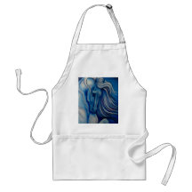 Blue Drama Horse Aprons