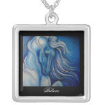 Blue Drama Horse Necklace