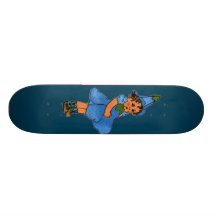 Blue-eyed Flax Skate Board Deck