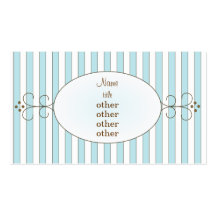 Blue Fancy Cake Business Card Template