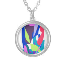 Blue Fire Personalized Necklace
