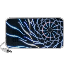 blue firework design notebook speaker