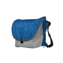 Blue Flora Commuter Bags