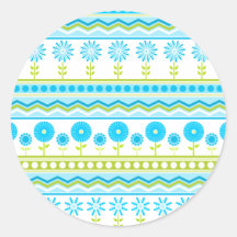 Blue Flower garden Sticker