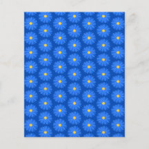 Blue Flower Pattern. Flyer