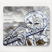 BLUE FLUTE MOUSEPAD