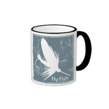 Blue Fly Fish Mug