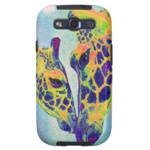 blue giraffes samsung case