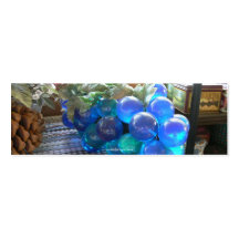 Blue Grapes 2 Bookmark Business Card Templates
