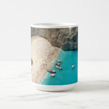 blue greec lagoon mug