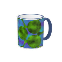 BLUE & GREEN, CLOUD CIRCLE, 11oz. MUG!