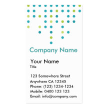 Blue & Green Dots Business Card Templates