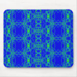 blue green lace mousemat