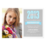 Blue Grey Banner Class of 2013 Photo Graduation Announcement