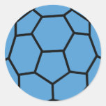 blue handball ball sticker