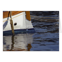 Blue Hull Boat, Italy Greeting Card