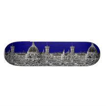 Blue Italian cathedral Skate Board Deck