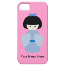 Blue Japanese Doll iPhone 5 Covers