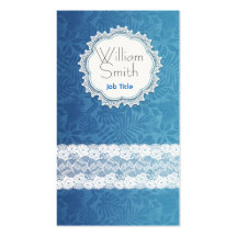 Blue Lace Business Cards Tarjetas De Visita
