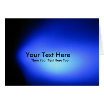 Blue Light Greetings Card