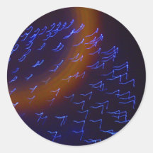 Blue Lights Sticker